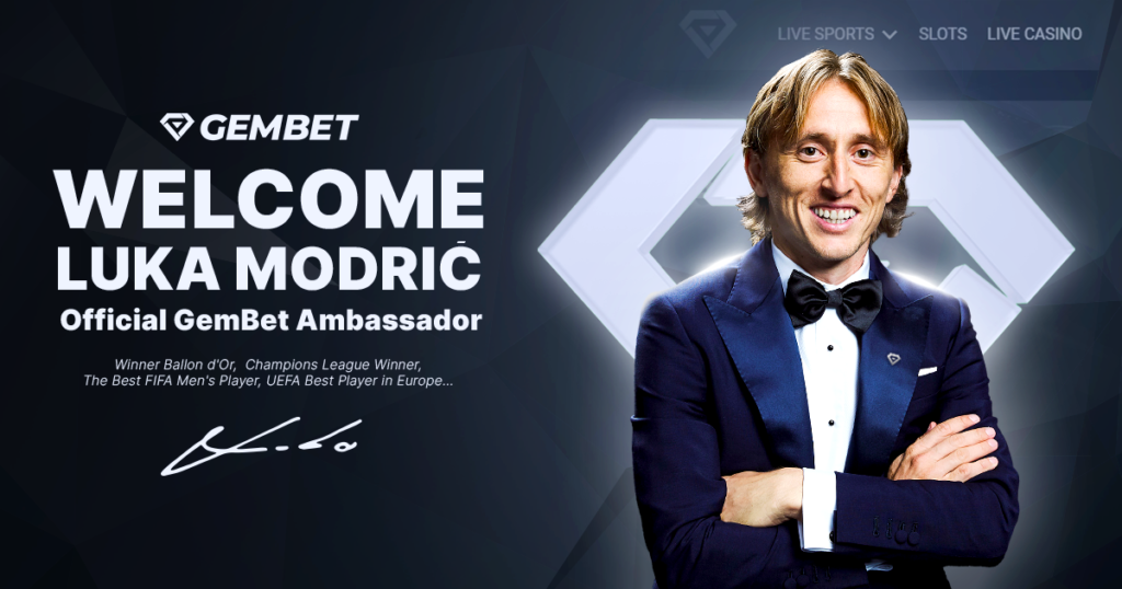 Luka Modric 2024 Gembet Ambassador